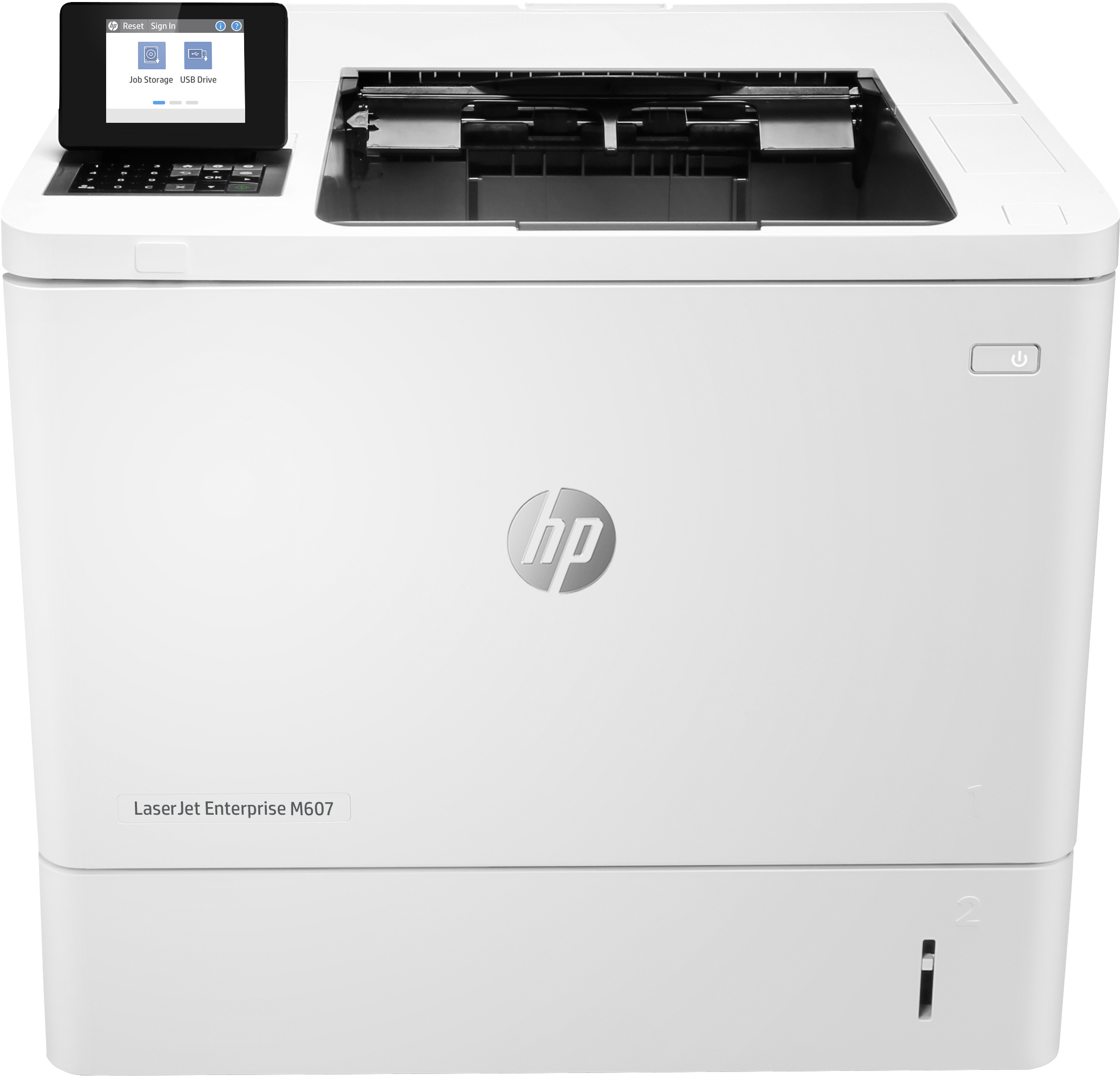 HP LaserJet Enterprise M607dn - Impressora - P/B - Duplex - laser - A4/Legal - 1200 x 1200 ppp - até 52 ppm - capacidade: 650 folhas - USB 2.0, Gigabit LAN, USB 2.0 host