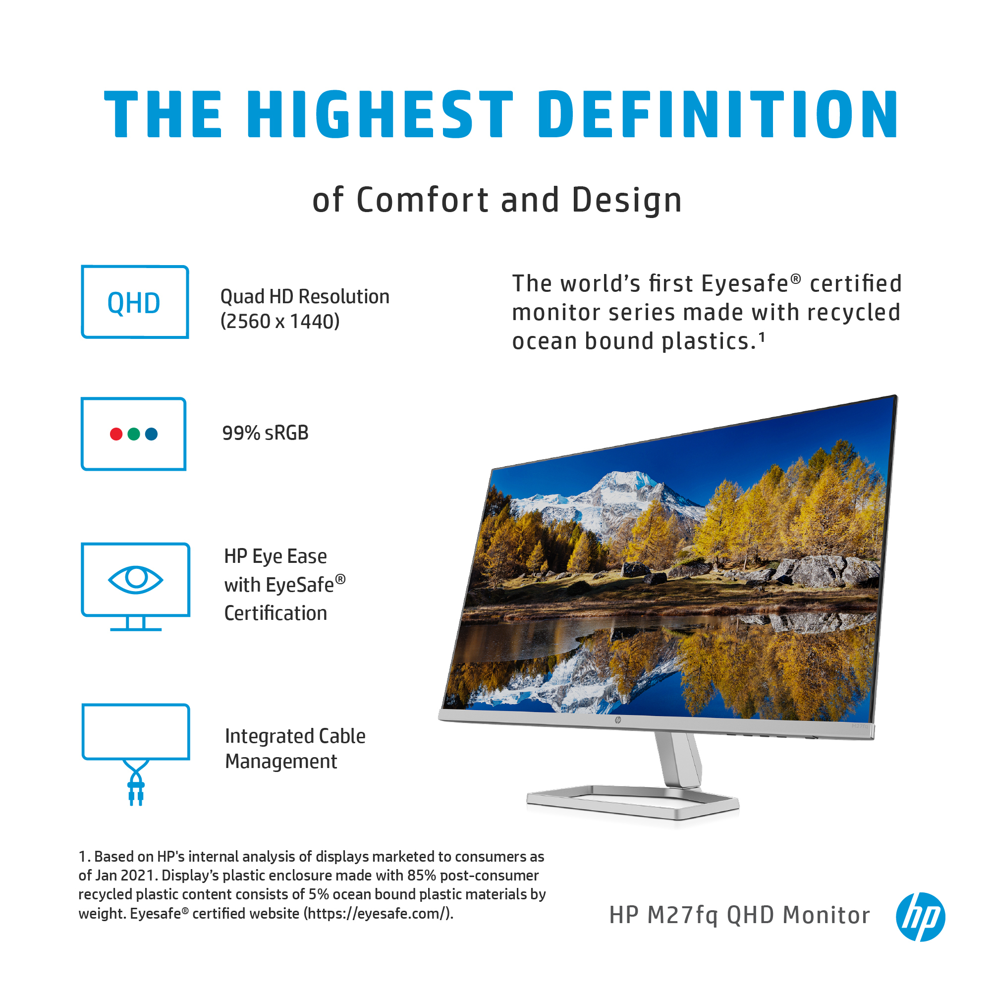 HP M27fq QHD Monitor