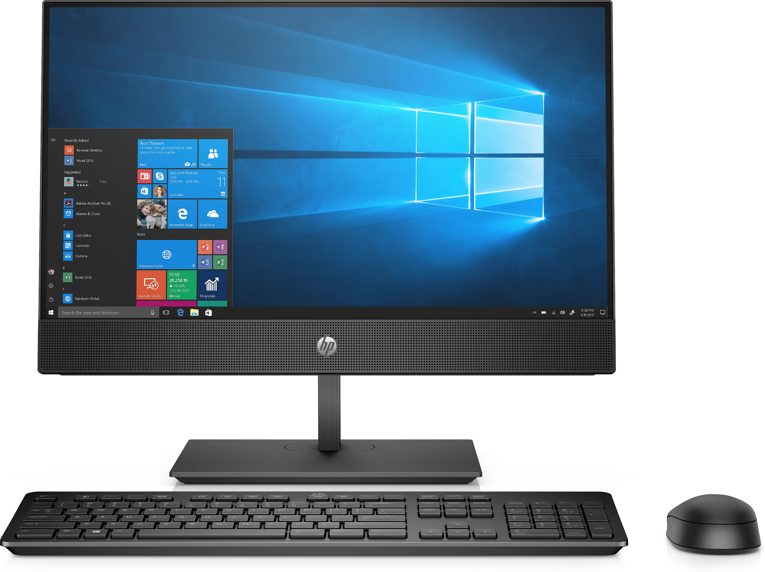 HP ProOne 600 G4 + Microsoft Office Home & Business 2016 + Slim Wireless Keyboard & Mouse