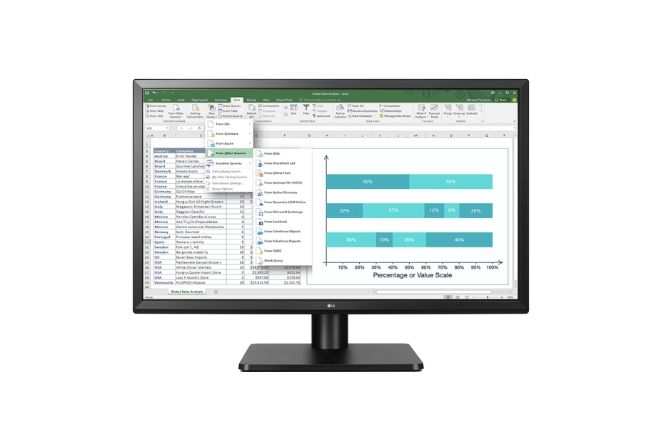 LG 27QD58P-B computer monitor