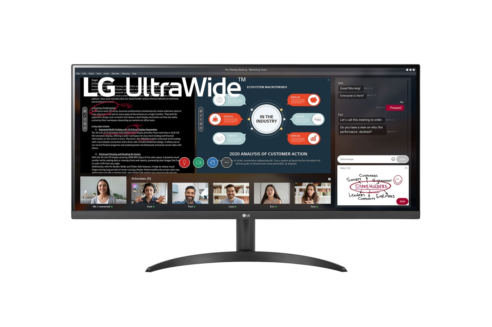 LG 34WP500-B computer monitor