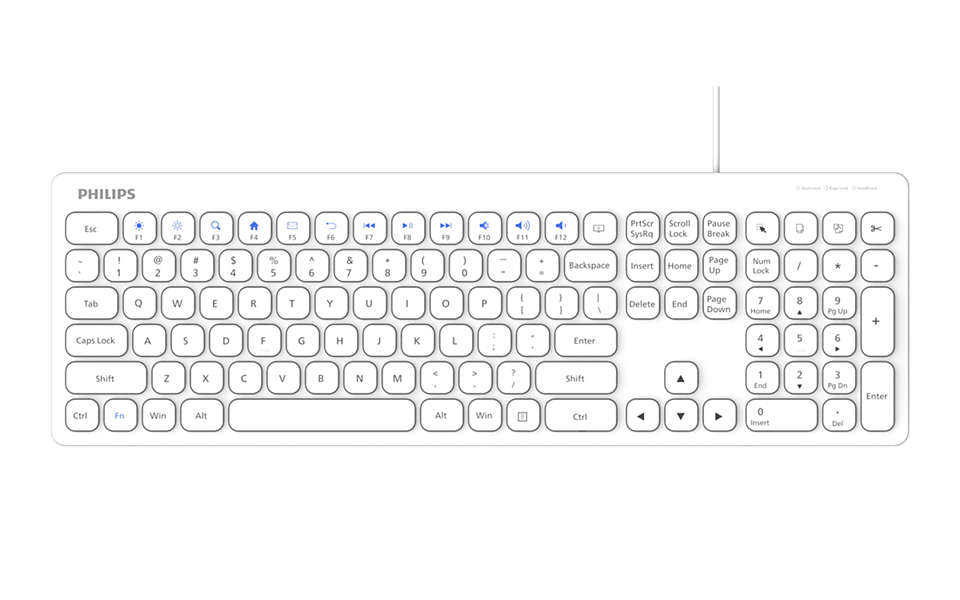 Philips 2000 series SPK6217W/93 keyboard
